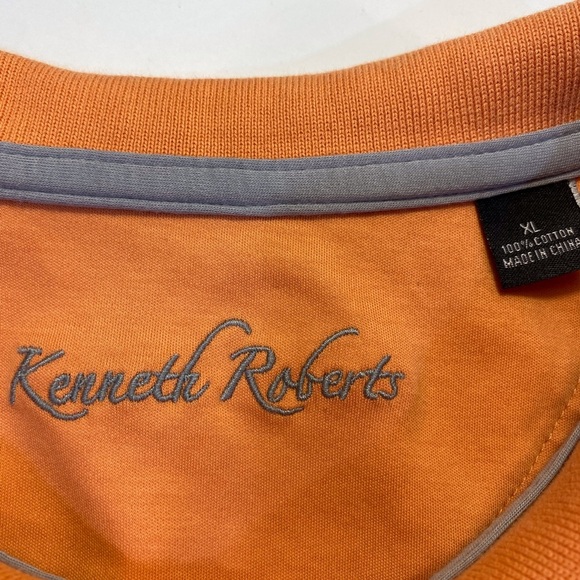 Kenneth Roberts Rust Orange Cotton Polo - Picture 2 of 8
